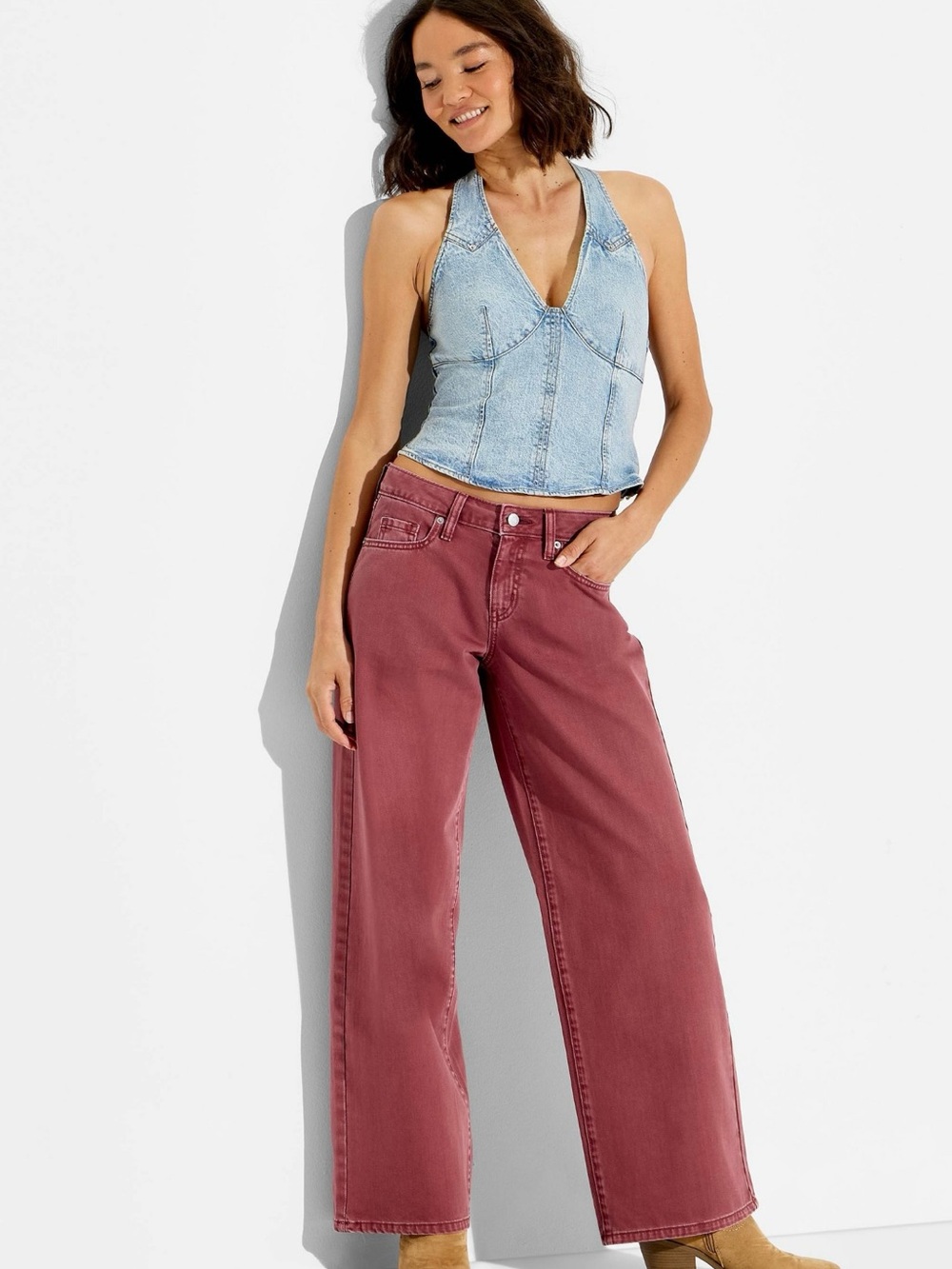 Wild Fable Women’s low Rise Baggy jeans size 14 NWT